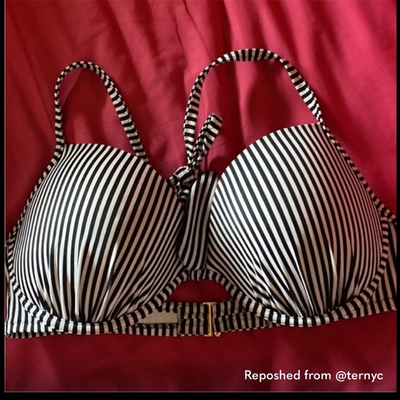 Shade Bundle 36D Tie Neck Gold Clasp Back close Lightly Padded Top *Like NEW* - Picture 1 of 5